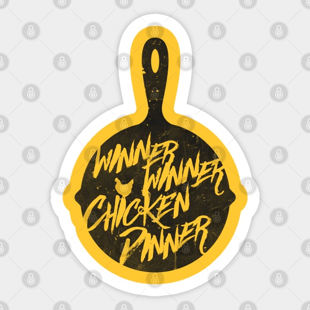 Winner Winner Chicken Dinner Sticker by BadBox